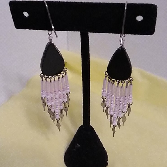 Nwt Boho Pink Earrings - Picture 2 of 6
